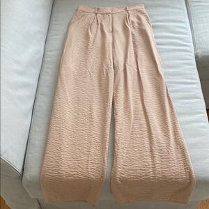 INTERMIX COTTON LINNE WIDE LEG PANTS